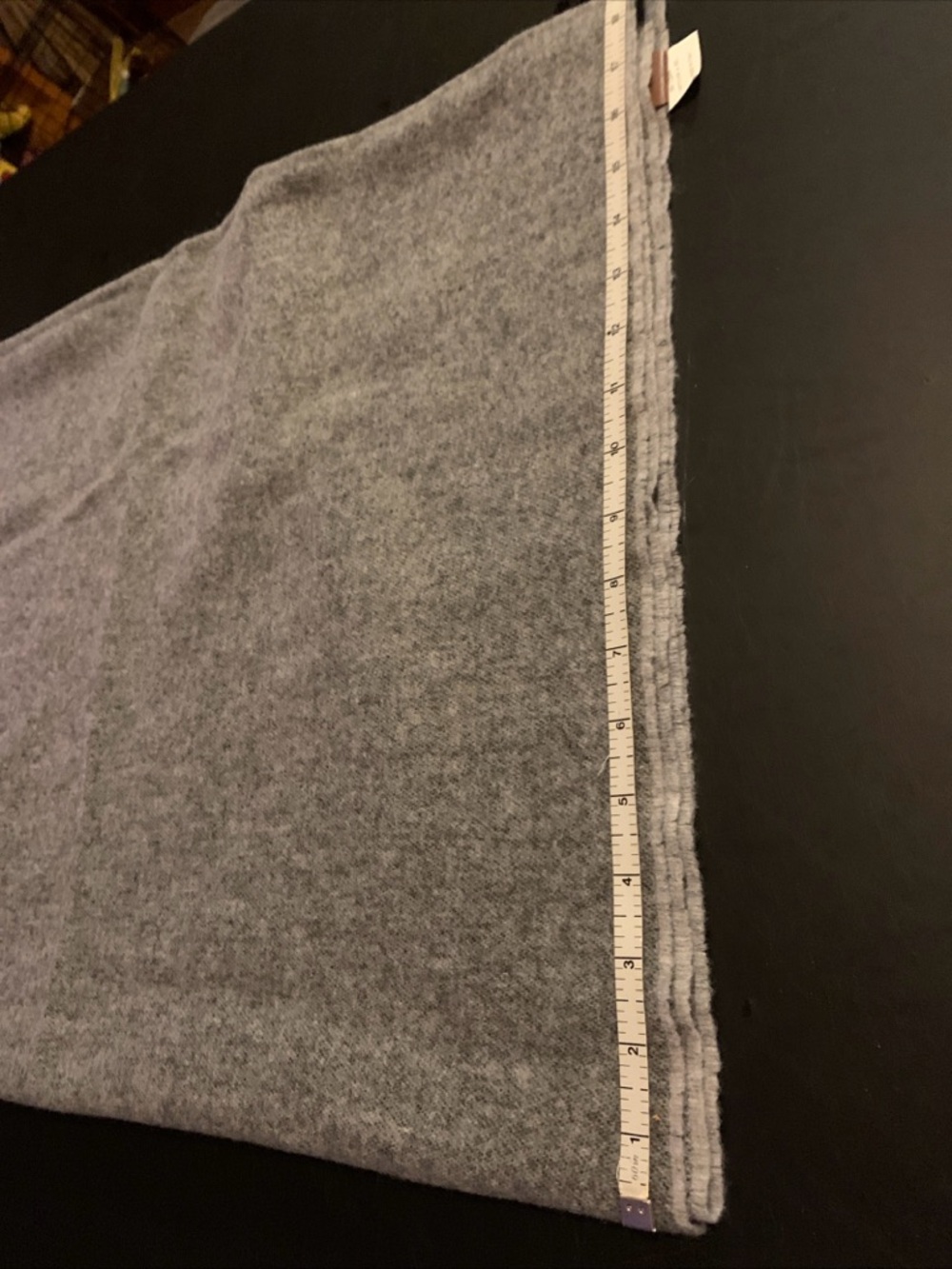 Pendleton Grey Wool Wrap / Shawl 24 X 76 Inches. Made In Italy - Picture 4 of 7